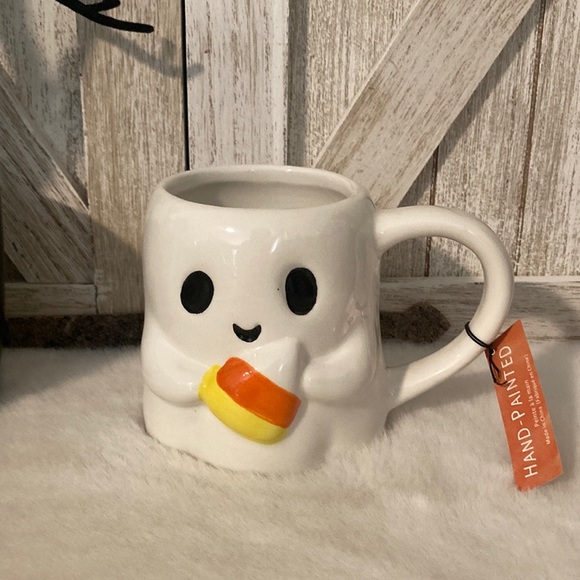 Other - Ceramic Ghost with Candy Corn Mug